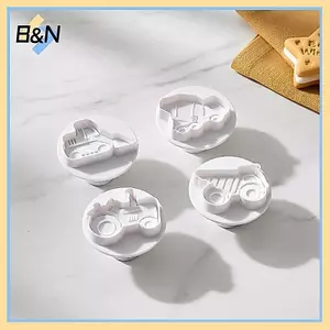 B & N Vận Chuyển Bánh Quy Cắt 4 Máy Bay Ô Tô 3D Xe Bánh Quy Khuôn Hoàn Hảo Cho Trẻ Em Nướng Đồ Dùng Tiệc Sinh Nhật.