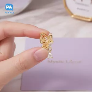 Kẹp Tai Nghe Kim Cương Giả Nơ 1 Cặp Phụ Kiện Tai Mở DIY Trang Trí Trang Sức Để Cá Nhân Hóa Tai Nghe Quà Tặng Cho Thanh Thiếu Niên VN