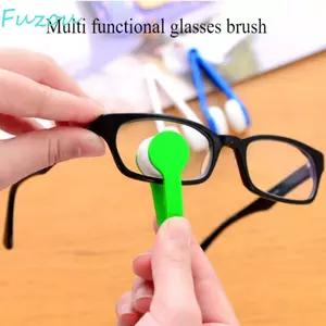 FUJIOU 5 Bàn chải làm sạch kính chống nắng, Dụng cụ làm sạch kính mắt sáng tạo hai mặt, Dụng cụ làm sạch kính sợi siêu mịn cỡ nhỏ cầm tay