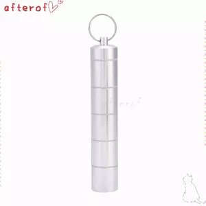 Hộp đựng thuốc AFTEROF, Hộp đựng thuốc hình trụ 5 / 6, Hộp đựng thuốc chống nước bằng hợp kim nhôm bền bỉ Hộp đựng thuốc Hộp đựng đồ du lịch