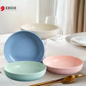 5 Cái / bộ Đĩa Rơm Lúa Mì Bắc Âu Đĩa Trái Cây Đĩa Rau Bộ Đồ Ăn Đĩa VN