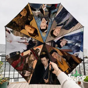 Spike Price Lin Yi Liu Yuning Star Idol Fan Ủng hộ Quà tặng ngoại vi Ba ô gấp tự động mưa hoặc mưa chống nắng * & & &