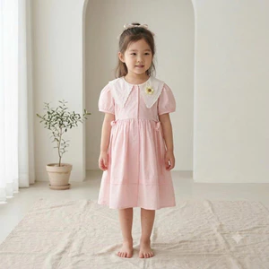 QCCC Váy công chúa bé gái váy bé gái thời trang cao cấp đũi kèm kẹp voan đi tiệc siêu điệu QCCC 010 Chip & mom