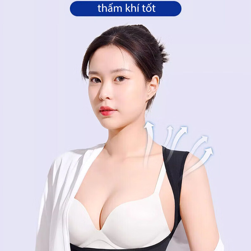 Đai chống gù lưng, đai định hình cơ thể chất liệu bền, Định Hình Lưng, cải thiện vóc dáng, có nẹp hỗ trợ thẳng lưng