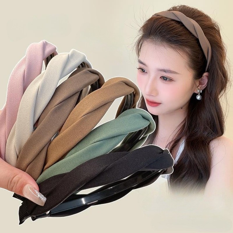 Băng đô thời trang Hàn Quốc đơn giản, phụ kiện tóc trendy
