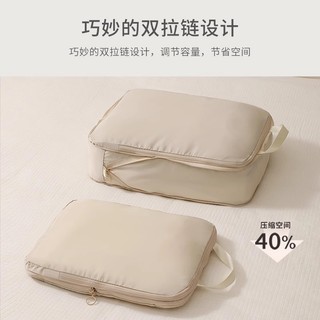 Du Lịch Túi Nén Một Lớp Túi Bảo Quản Hành Lý Ba Mảnh Phù Hợp Với Quần Áo Túi Bảo Quản Di Động Polyester Mở Rộng Có Thể Được Bảo Quản
