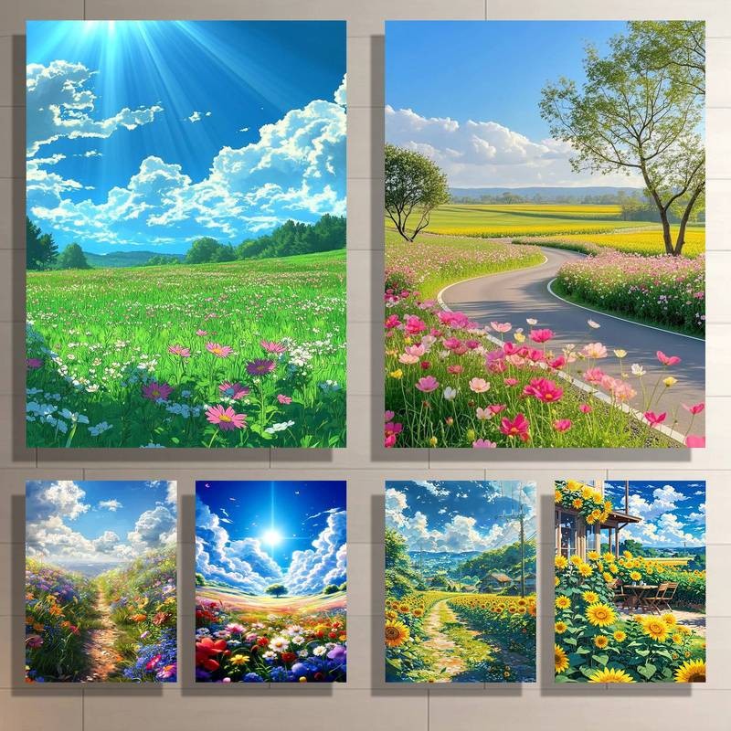 Anime Nhật Bản Phong Cách Thiên Nhiên Canvas Tranh Nghệ Thuật Nhà Trang Trí Tường Canvas Poster