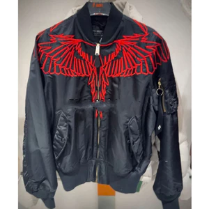 Áo Bomber Burlon Thêu Chỉ Đỏ KCoset Áo Khoác Đại Bàng Dày Dặn Dáng Rộng Nam Nữ NA994