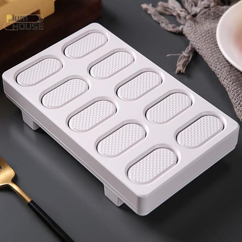 PlumHOUSE Khuôn cơm hình chữ nhật Musubi Press 10 trong 1, làm Onigiri/Nigiri/Sushi, bộ DIY cơm ép Nhật Bản
