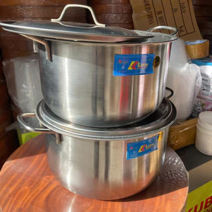 Nồi Inox KLINs 24, 26, 28cm – Nắp Inox Bền Đẹp, Dùng Được Bếp Từ Hàng Thanh Lý