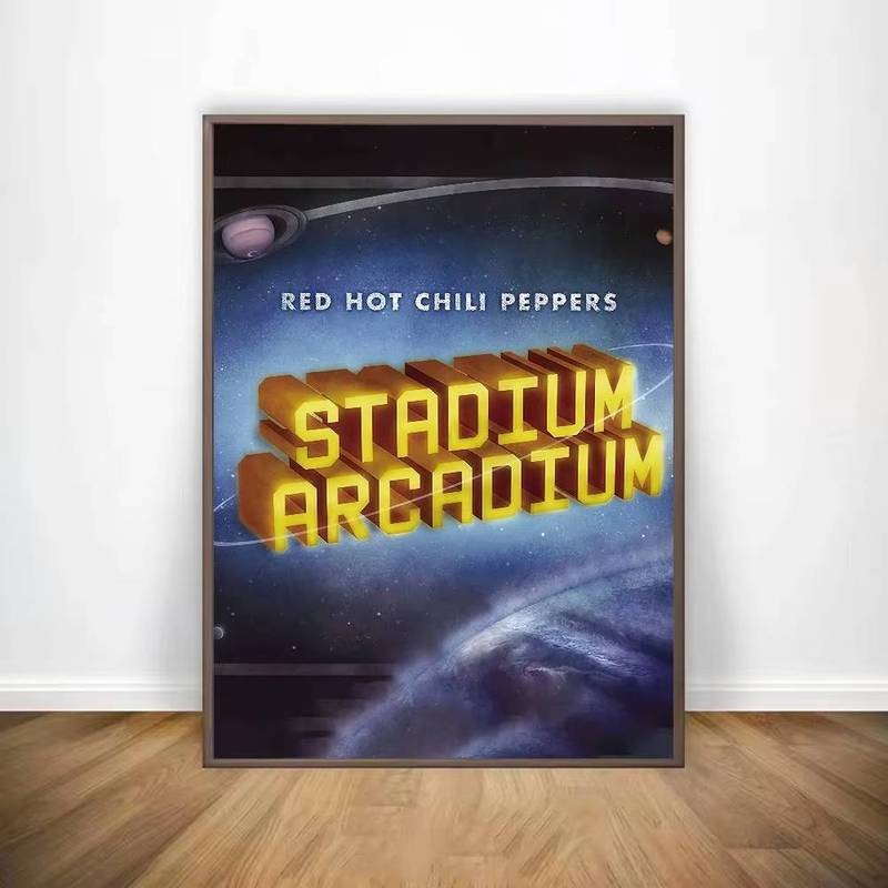 Tiêu Ớt Nóng Đỏ (R-Red H-Hot C-Chili P-Peppers) Poster Phòng Trưng Bày In Canvas Trang Trí Nhà Cửa Phòng Khách