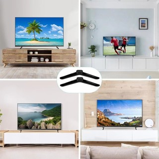 Chân đế TV GILDEDHOMIN, có miếng đệm chống trượt có vít Giá đỡ TV, Giá đỡ TV màu đen đa năng Bàn chân phòng khách