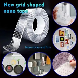 WEAVELYF Keo hai mặt siêu mạnh, Băng dính lưới chống nước được nâng cấp, Dải băng không dấu vết có thể tháo rời 1 / 2mm