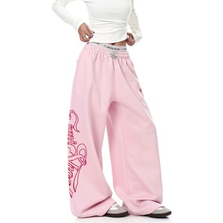 Quần nỉ unisex nam với thiết kế in chữ cổ điển kiểu Mỹ