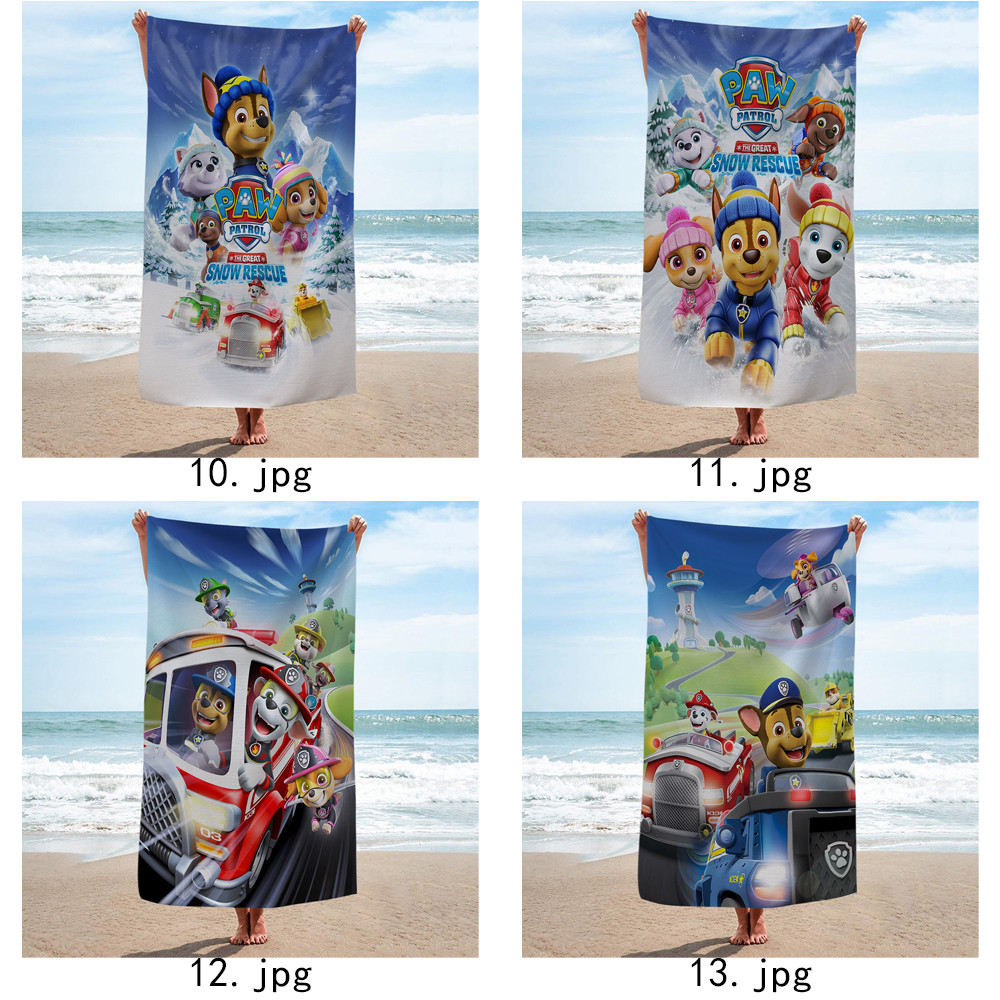 Khăn tắm PAW Patrol, Khăn tắm bể bơi đi biển, Quà tặng kỷ niệm sinh nhật