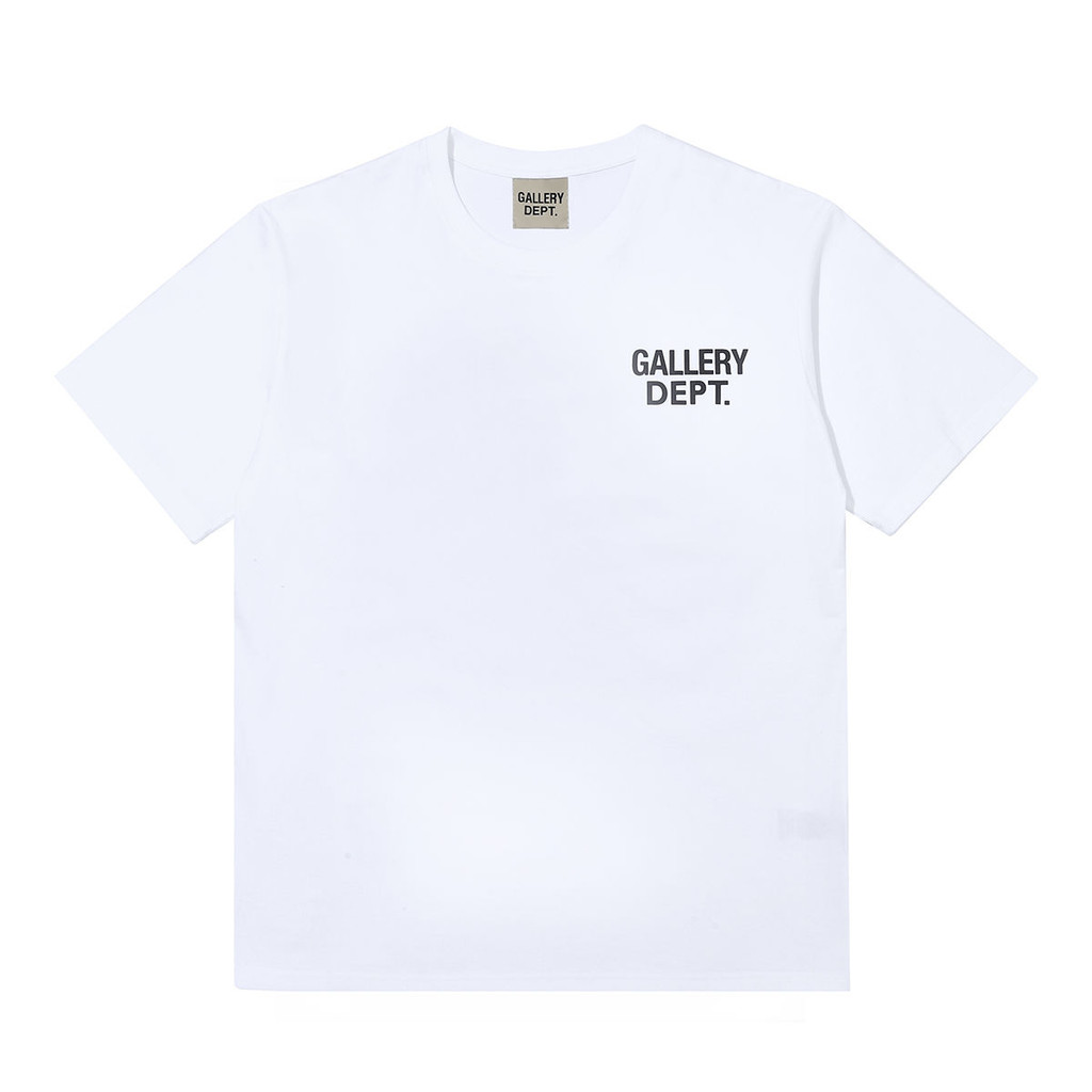 American High Street Wear Gallery dept Tay Ngắn In Chữ Rời Đẹp Hợp Thời Trang Áo Thun Cổ Tròn