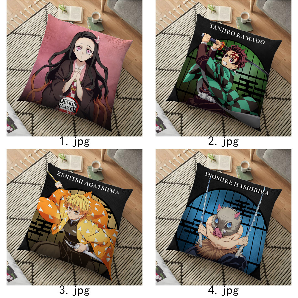 Vỏ gối Demon Slayer Kimetsu no Yaiba Vỏ gối in một mặt (Không có lõi)
