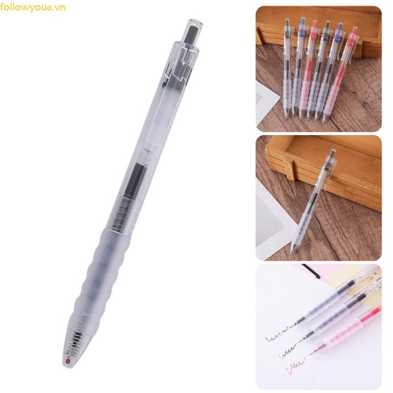 Fol Có Thể Đổ Lại Mực Gel Bút Nhanh Khô Có Thể Thu Vào Bút Gel 0 5MM Đầu Tay Cầm Thoải Mái