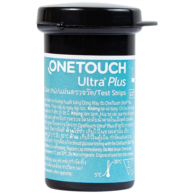 Que thử đường huyết máy One Touch Ultra Plus Flex hộp 25 que