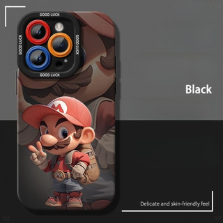 Ốp điện thoại Mario ba lô thời trang cho iPhone17 / 16 / 15 / 14 / 13 / MINI / 12 / 11 / Pro MAX / X / XS / XR / 7 / 8 / 6 Vỏ bảo vệ toàn diện bằng silicon lỏng chống sốc và chống rơi