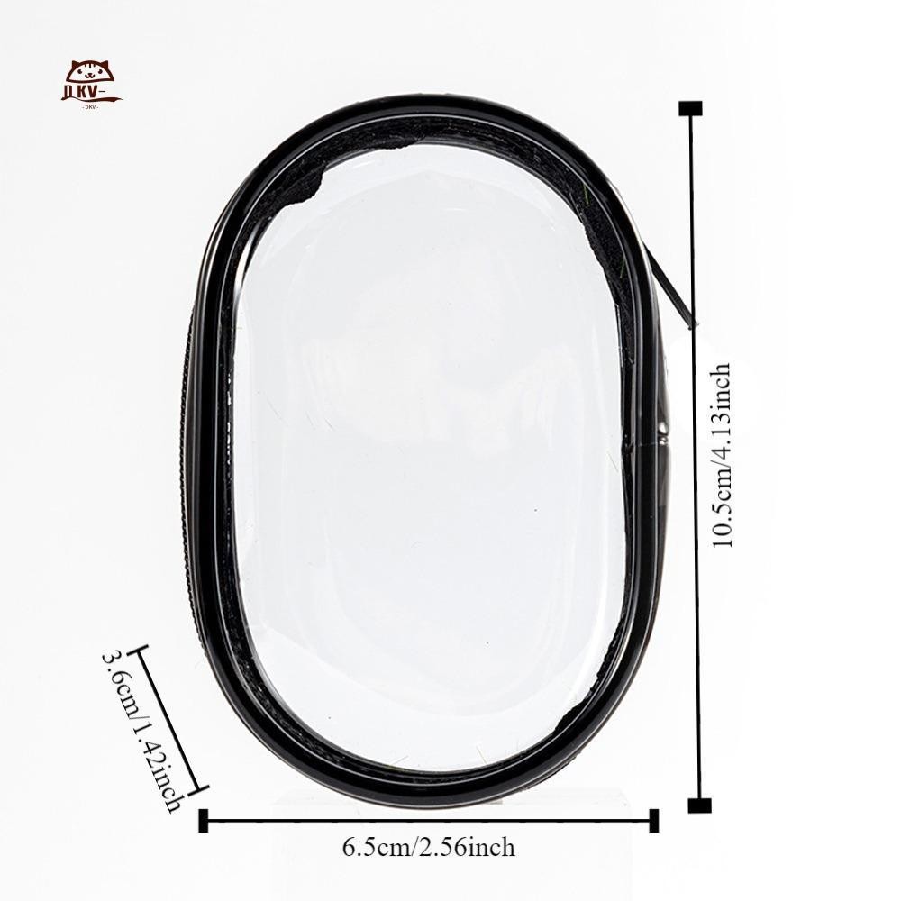 Túi sạc điện thoại di động Túi lưu trữ cáp dữ liệu trong suốt có móc khóa Mini PVC chống rơi