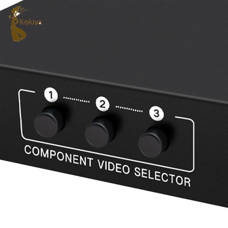 Ypbpr Switcher Selecter TV trong 1 Out Component AV Video Switch Box 1080