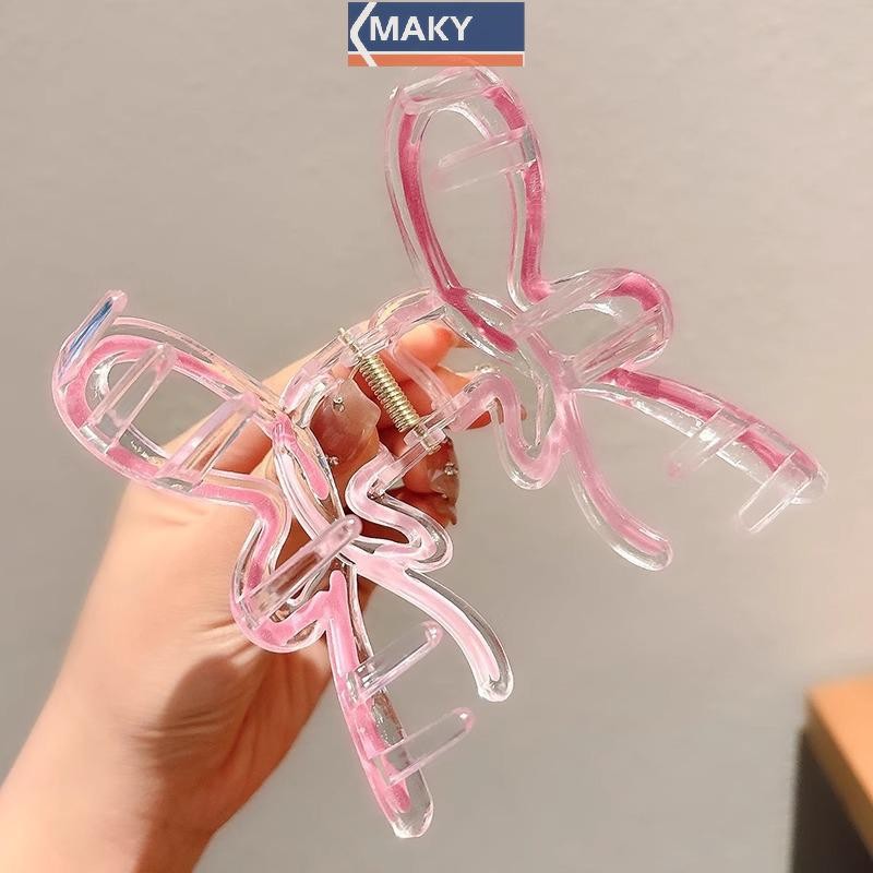 Onetimingcool Màu Gradient Kẹp Tóc Cho Nữ Hairgrips Acrylic Vuốt Tóc Kẹp Tóc Phụ Kiện Tóc Thanh Lịch Bé Gái Mũ VN