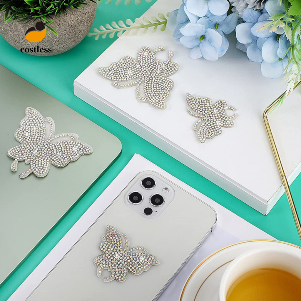 Không tốn kém Nổi Bật Với Bướm Dán Xe Hơi Lấp Lánh Kim Cương Giả Bướm Dán Xe Hơi Trang Trí Nội Thất Độc Đáo Cho Xe Của Bạn Dễ Dàng Áp Dụng Đề Can Tự Dính 4 Bộ