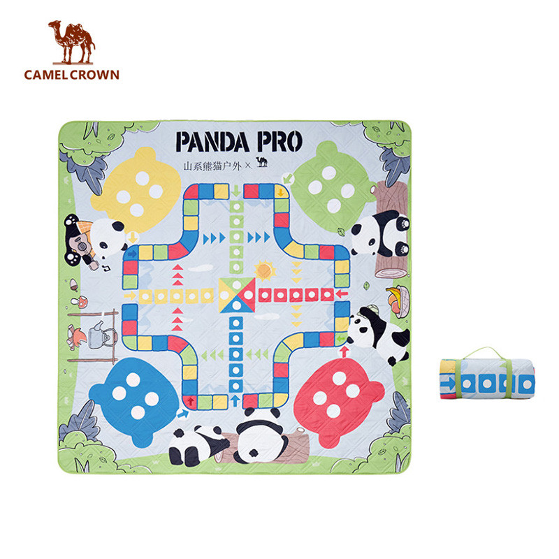 Camel CROWN Panda Flying Chess Lều dày ngoài trời Thảm chống ẩm, Thảm dã ngoại