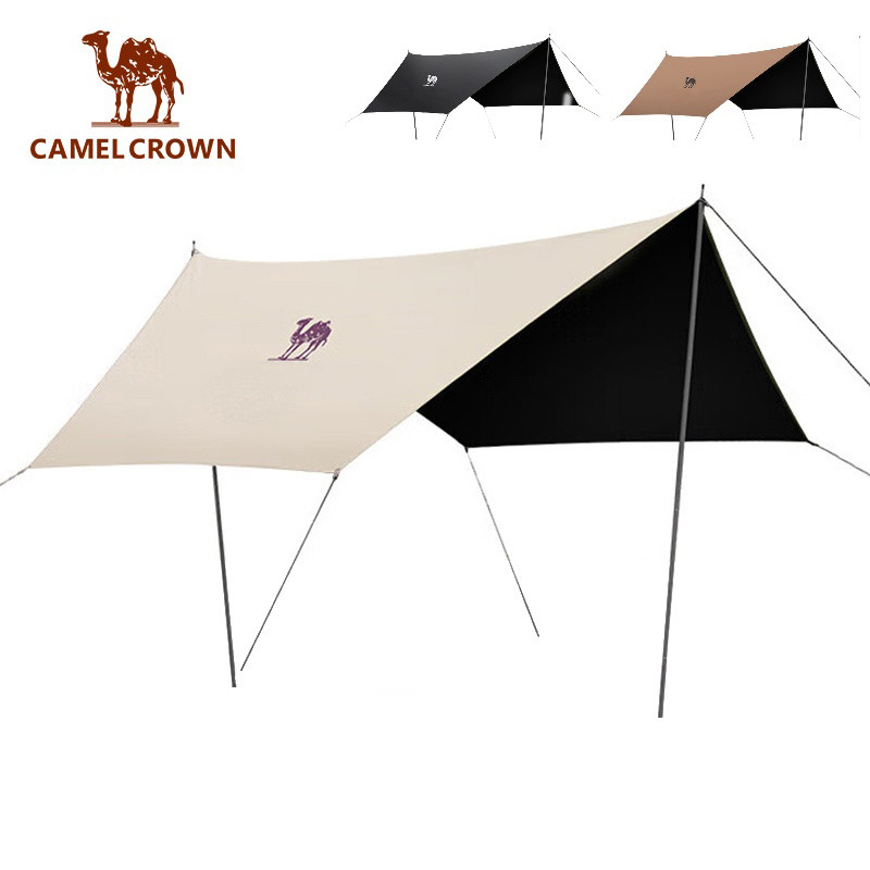 Camel crown Rèm Che Nắng Mưa Cắm Trại Ngoài Trời vinyl Bầu Trời Cỡ Lớn Chống Rơi Vỡ percutrite