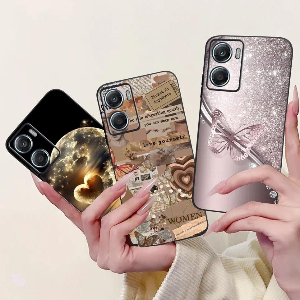 Dành Cho Moto G06 Vỏ Điện Thoại Mềm Mỏng TPU Vỏ Trên Motorola Moto G06 Power G 06 4G Ốp Lưng Hoa Sang Trọng Nữ Tính Bướm Vỏ