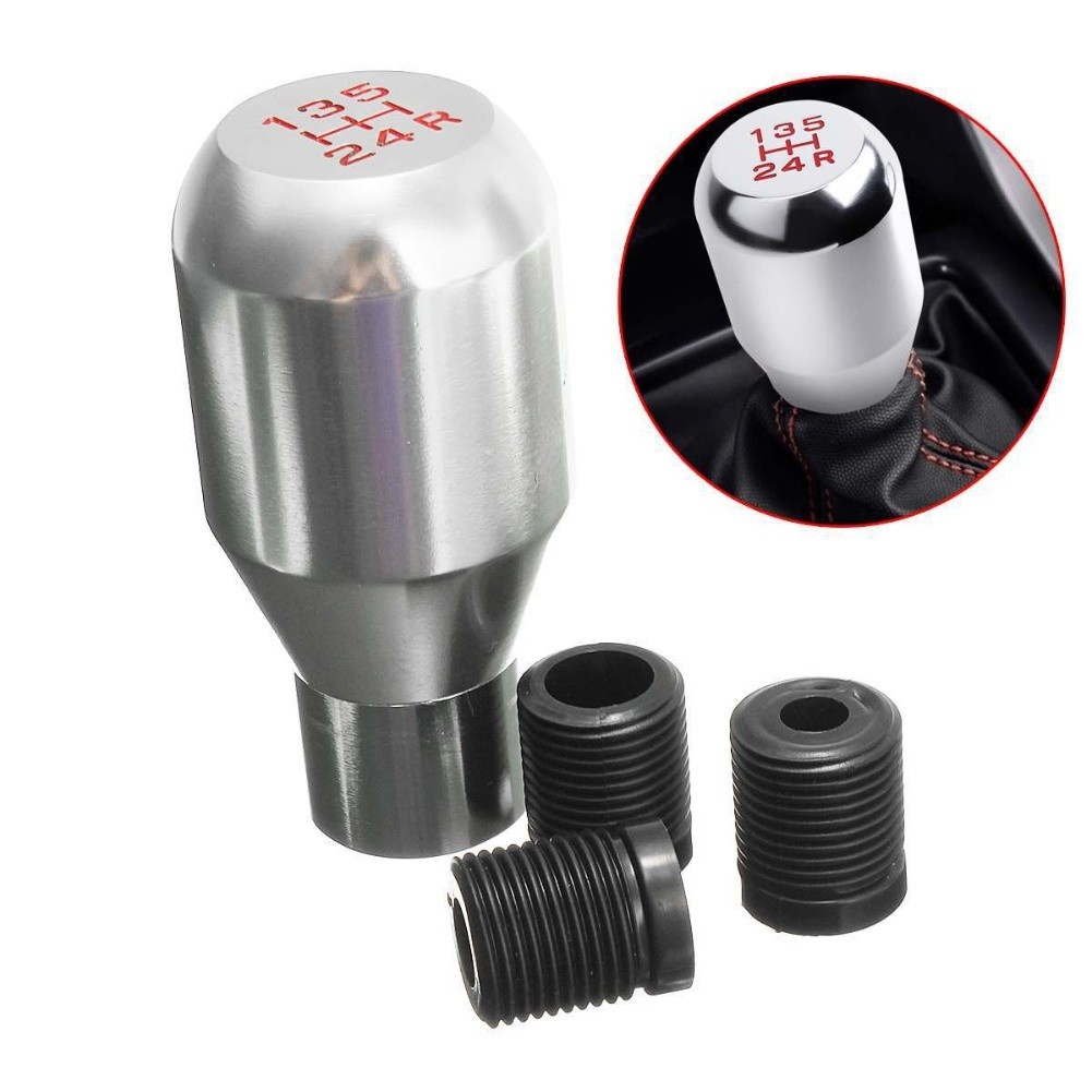 Tay cầm núm chuyển số kim loại để hộp số thủ công 5 tốc độ với ba kích thước bộ chuyển đổi