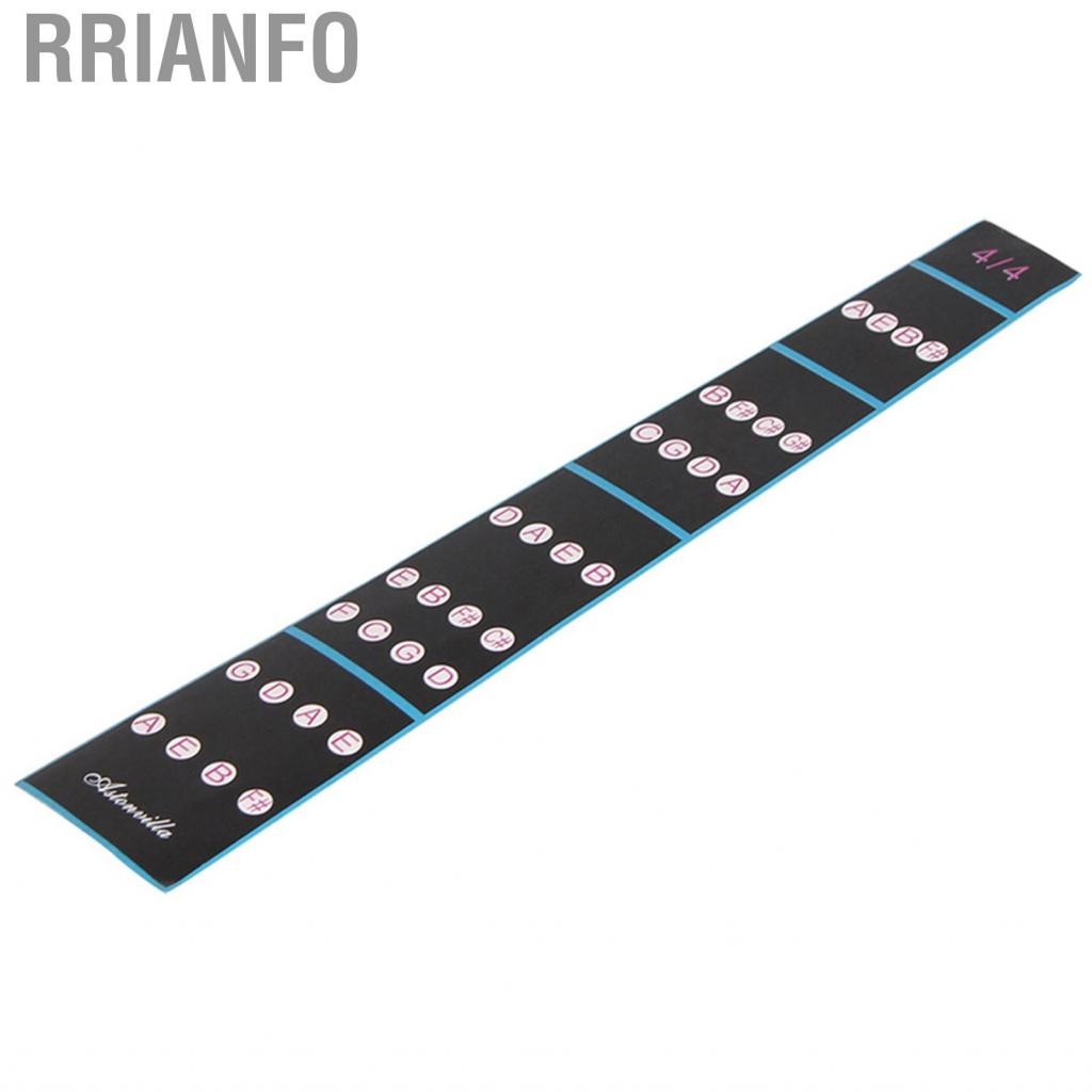 Rrianfo Rrianfo Violin Finger Sticker Ghi chú ngón tay Biểu đồ nhãn Biểu đồ có thể tháo rời 4/4 cho người mới bắt đầu thực hành màu đen