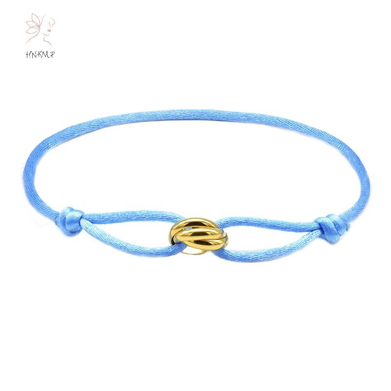 Vòng tay retro dễ thương với dây dệt may mắn dành cho nữ - Phụ kiện thời trang sang trọng