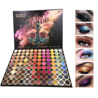 Bảng phấn mắt màu GLAZZI108 Pearlescent Matte Non-Flying Powder Dễ dàng tô màu Trang điểm