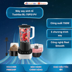 Máy xay sinh tố Toshiba BL-70PS1PV - Công suất 700W - Bảo hành chính hãng 12 tháng [Hỏa tốc Hcm]