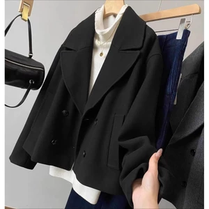 ÁO KHOÁC DẠ DÁNG NGẮN CỔ VEST XIAOY09YD 2062