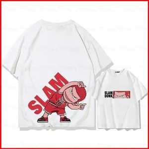 BH2 SLAM DUNK Sakuragi Hanamichi 220g cotton dày áo thun mùa hè Anime tay ngắn Top HB2