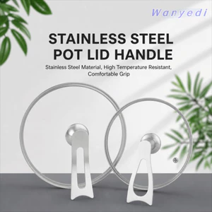 WANYEDI Nắp Grip, Tay cầm nắp nồi có thể đứng phong cách Dovetail, Thép không gỉ bền bỉ Đa năng Nắp nồi Núm Nắp chảo