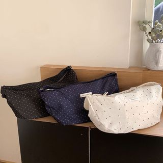 Phong cách Hàn Quốc hợp thời trang chấm bi dung lượng lớn đơn giản đa năng đi lại nhẹ xách tay túi đeo vai tươi mát