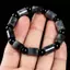 Vòng tay ngọc bích tự nhiên Unisex - Hạt thùng ngọc gà đen - Kết cấu Icy Handmade 11mm - dành cho các dịp