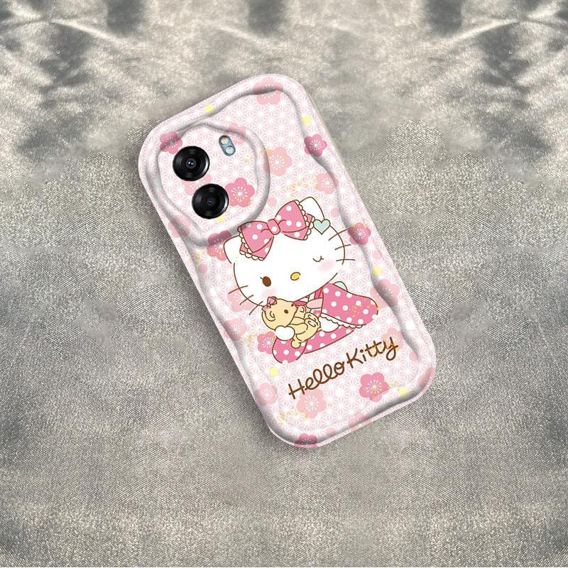 Ốp Silicon Hoạt Hình Cho OPPO A5X A6 Pro A6X 4G 5G 3D Thẩm Mỹ Mềm Ốp lưng TPU Kitty Sinh Viên Chống Sốc
