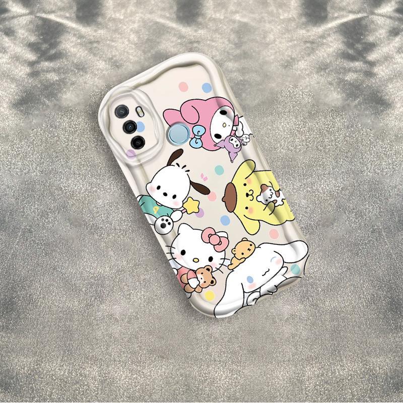 Ốp Silicon Hoạt Hình Cho OPPO A53 A33 2020 A32 3D Điện Thoại Thông Minh Mềm TPU Cinnamoroll Sanrio Ốp Lưng Chống Sốc