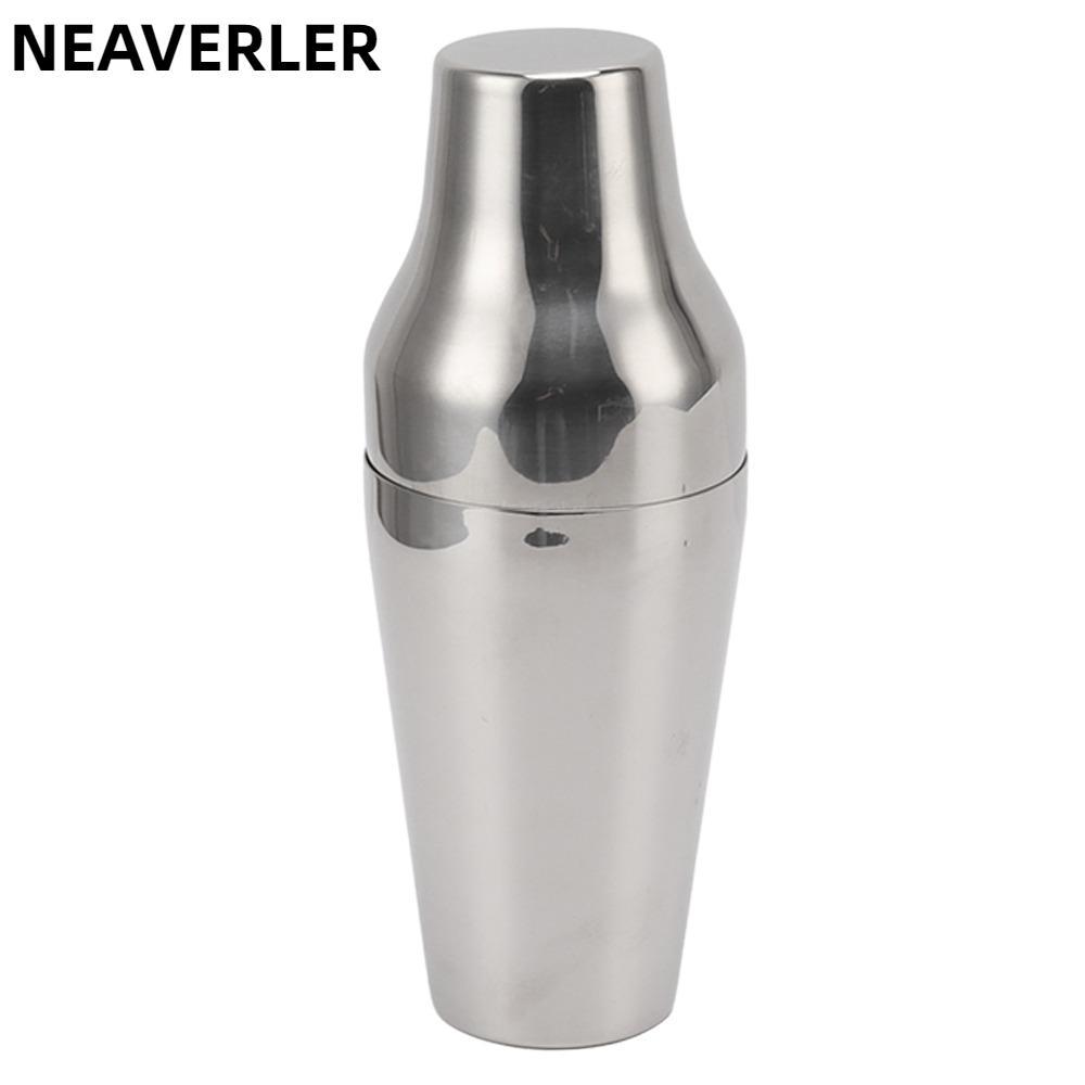 Bình lắc đồ uống bằng thép không gỉ 2 mảnh NEAVERLER, Máy rửa chén bằng thép không gỉ Máy trộn Martini an toàn, Bộ bình lắc đồ uống phong cách Pháp