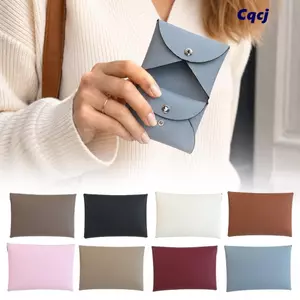 Ví đựng thẻ CQCJ, Ví đựng tiền xu Mini bằng da PU in hình lòng bàn tay, Đóng cửa chốt có thể gập lại Vỏ thẻ nhỏ Ví Unisex
