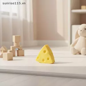 SSVN Cheese Squishies Đồ chơi tăng chậm để giảm căng thẳng Tiện ích Fidget hoàn hảo cho trẻ em và người lớn.