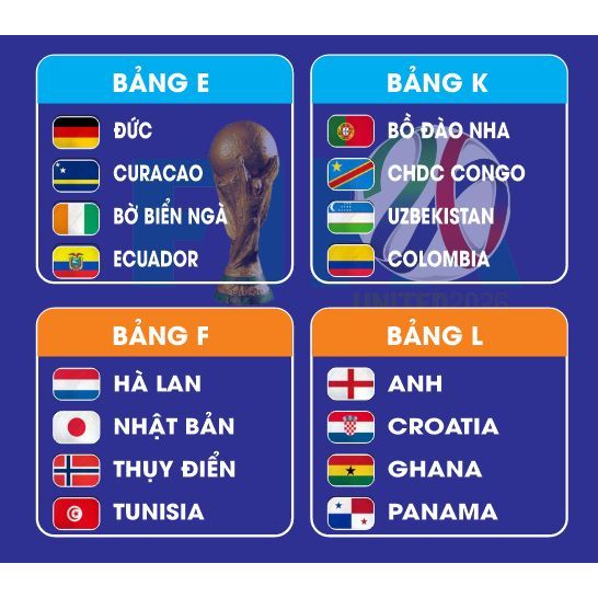 LỊCH WORLD CUP 2026 DÁN TƯỜNG – DÀNH CHO NHÀ HÀNG, QUÁN CÀ PHÊ