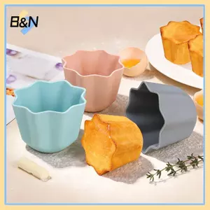 Khuôn silicon cấp thực phẩm B & N Dụng cụ làm bánh chống gỉ hình bát giác để làm bánh Mousse, bánh Pudding, bánh ngọt & tráng miệng.