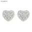 Tai nghe hình trái tim sang trọng Bule Kim cương giả Kẹp trên Phụ kiện trang sức DIY cho Bapa Charm cho thanh thiếu niên Đẹp