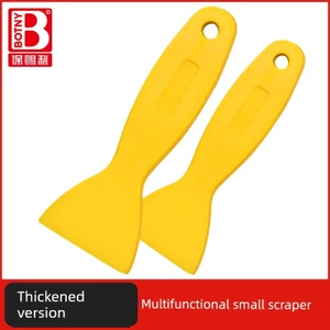 Nhỏ Cạp Nhỏ Nhựa Cứng Tam Giác Vàng Keo Loại Bỏ Xẻng Miếng Dán Sổ Tay Nhỏ Màu Vàng Cạp Phim Ô Tô Màu-